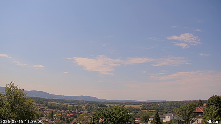 Live camera feed from AlbCam - Göppingen, Germany in View from Göppingen to SSW