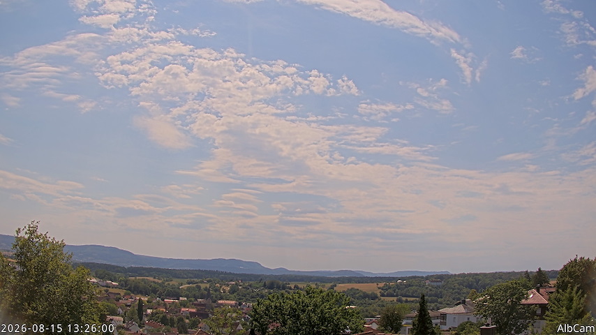 Živý kamerový kanál z AlbCam - Göppingen, Germany v View from Göppingen to SSW