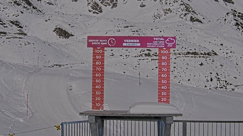 La Chaux 2'265 m. - Hauteur de neige Image