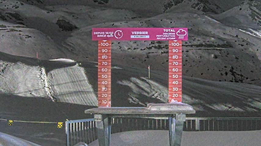 La Chaux 2'265 m. - Hauteur de neige Image