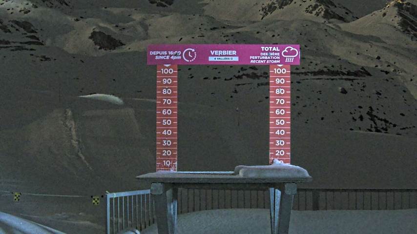 La Chaux 2'265 m. - Hauteur de neige Image