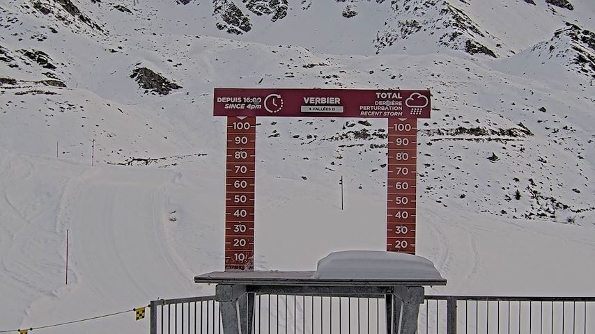 La Chaux 2'265 m. - Hauteur de neige Image