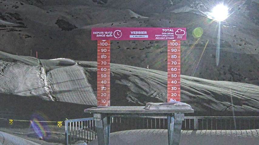 La Chaux 2'265 m. - Hauteur de neige Image