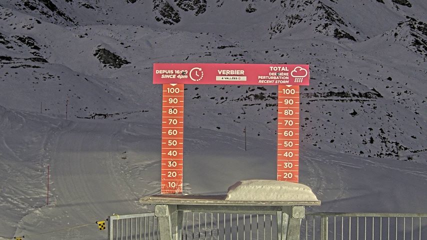 La Chaux 2'265 m. - Hauteur de neige Image