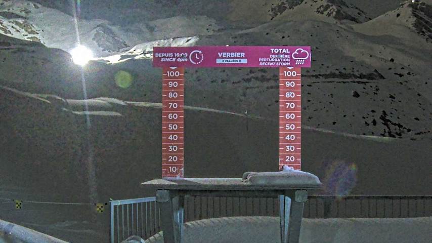 La Chaux 2'265 m. - Hauteur de neige Image