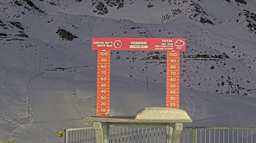 La Chaux 2'265 m. - Hauteur de neige Image