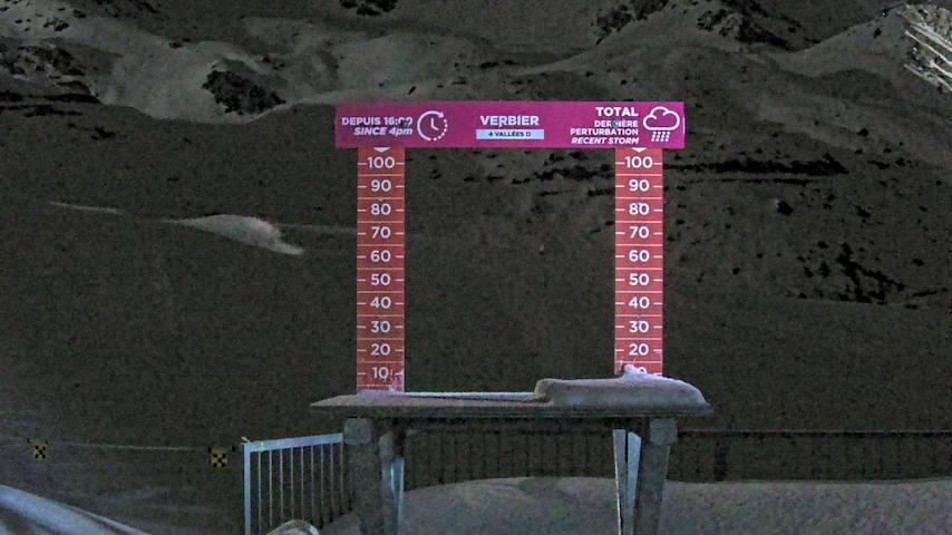 La Chaux 2'265 m. - Hauteur de neige Image