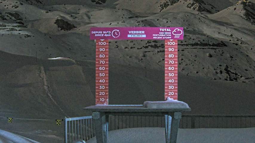 La Chaux 2'265 m. - Hauteur de neige Image