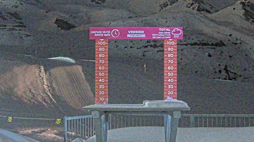 La Chaux 2'265 m. - Hauteur de neige Image