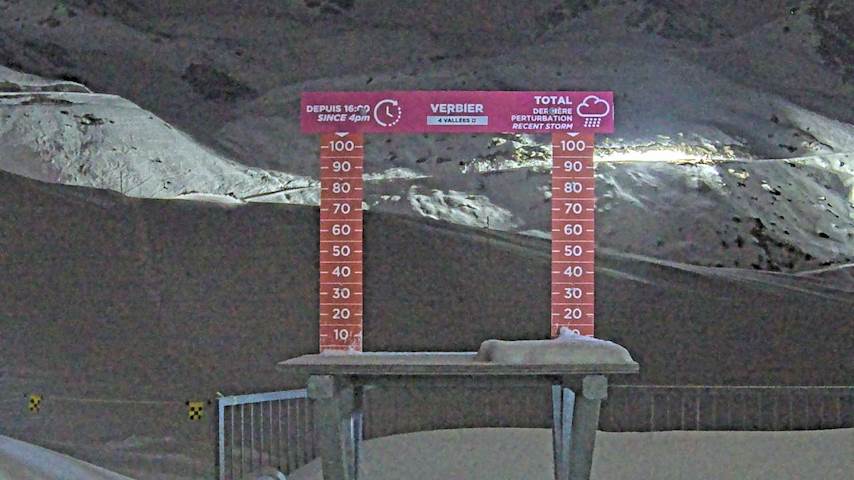 La Chaux 2'265 m. - Hauteur de neige Image