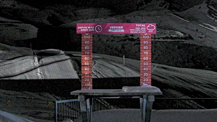 La Chaux 2'265 m. - Hauteur de neige Image