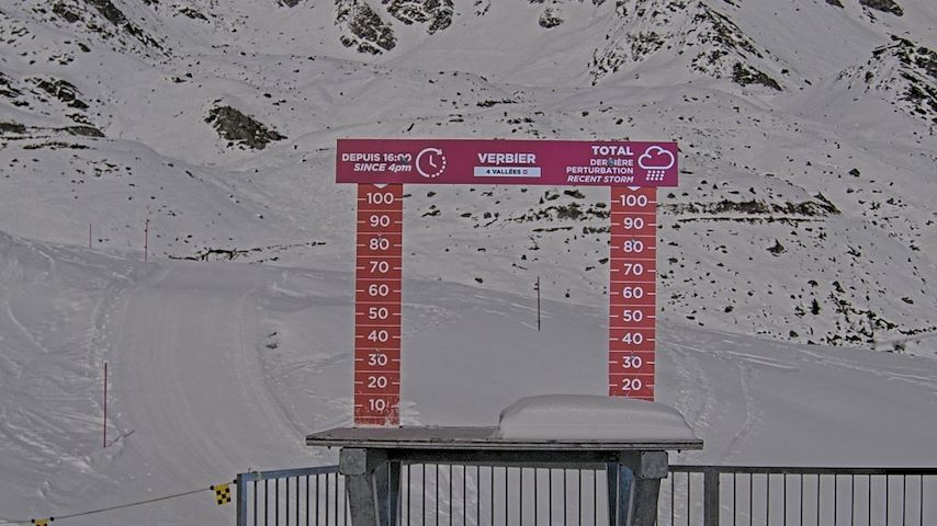 La Chaux 2'265 m. - Hauteur de neige Image