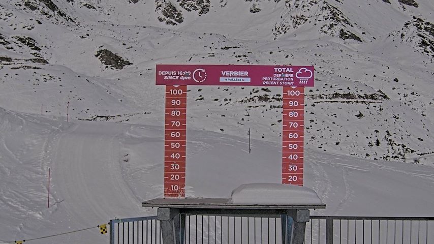 La Chaux 2'265 m. - Hauteur de neige Image