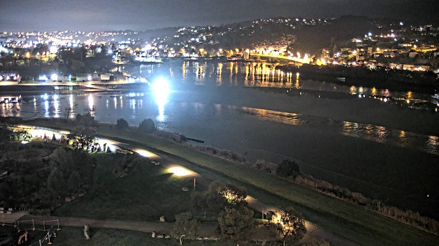 Live-kamerakanava Tamar Estuarylta Launceston, Tasmaniassä
